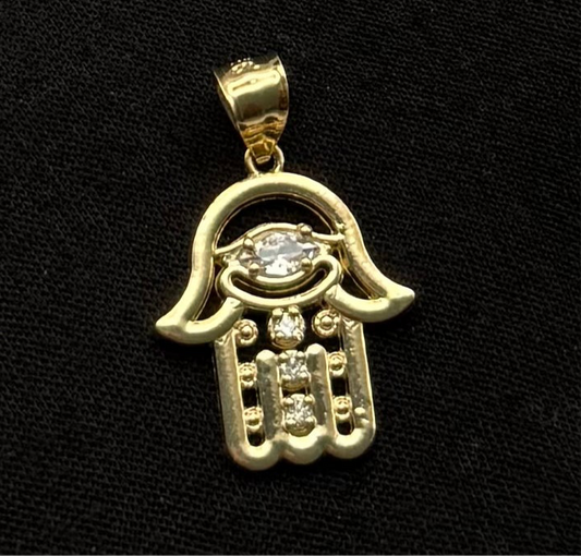 MEDAL HAND OF FÁTIMA IN GOLD 14K