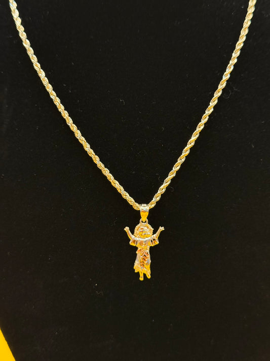 CADENA DE CUERDA EN ORO DE 14K