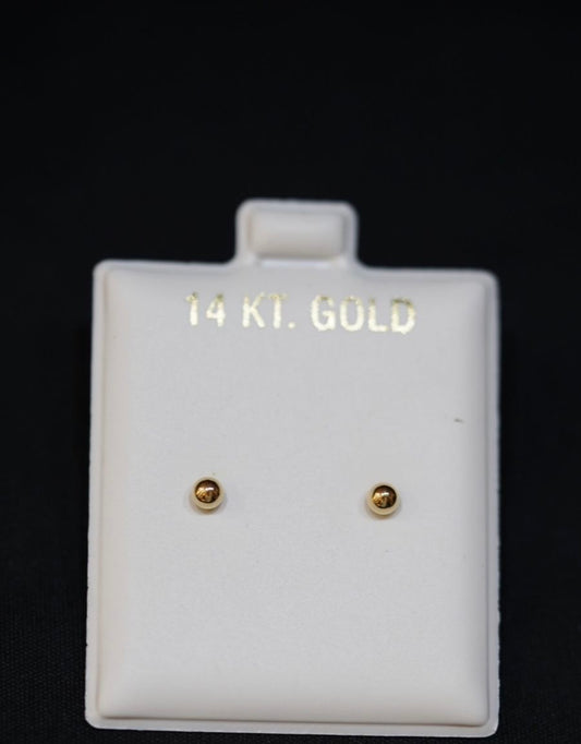 PENDIENTES EN ORO DE 14K