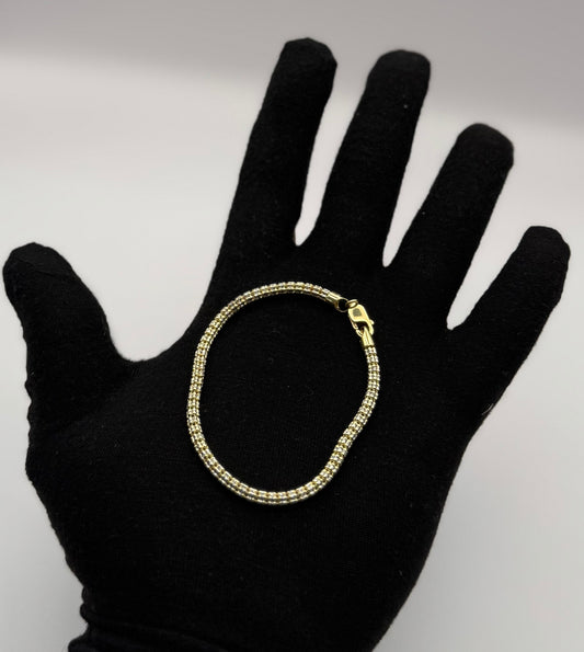BRACELET ICE GOLD IN 14K