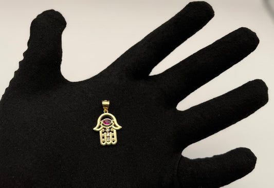 MEDAL HAND OF FÁTIMA IN GOLD 14K