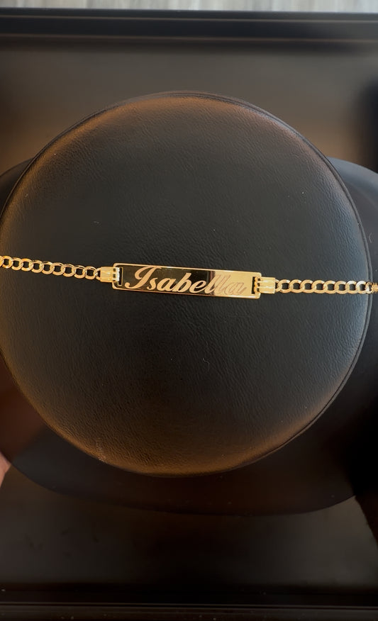 BRACELET ORO 14K PERSONALIZADO