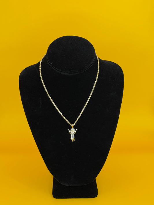 CADENA DE CUERDA EN ORO DE 14K