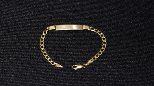 CUBAN BRACELET FOR BABIES IN 14K GOLD