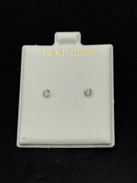 EARRINGS IN CROSS 14K GOLD