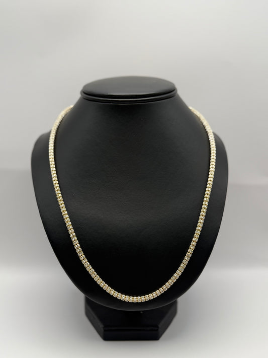 ICED CHAIN IN GOLD 14K