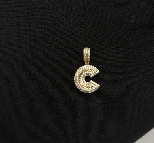 MEDAL LETTER C IN 14K GOLD