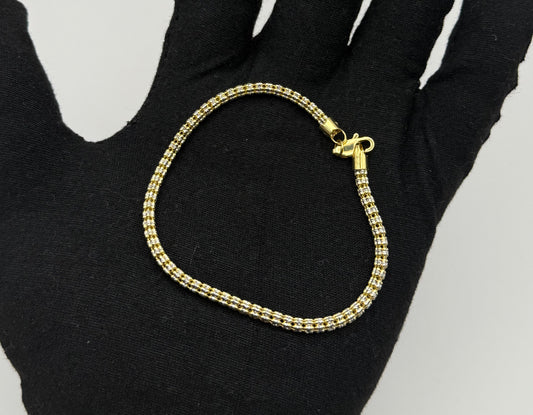 BRACELET ICED IN GOLD 14K