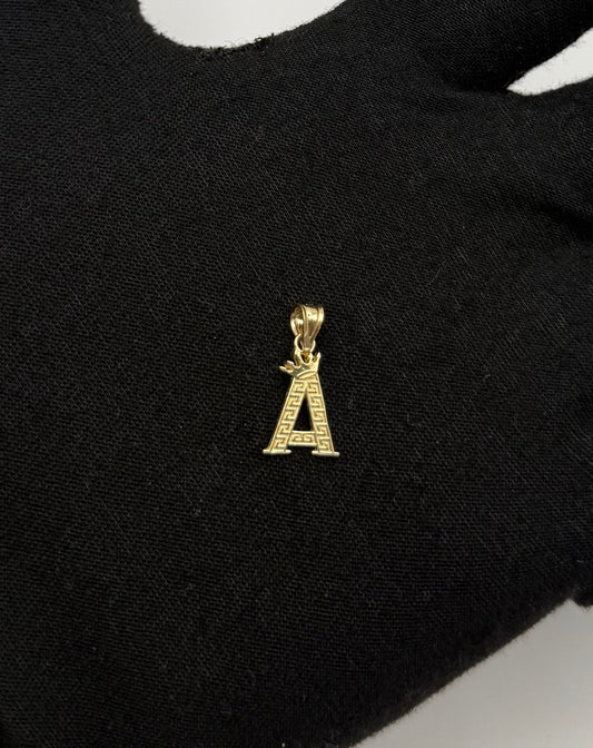 MEDAL LETTER A IN 14K GOLD