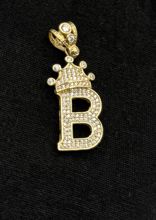 MEDAL LETTER B IN 14K GOLD