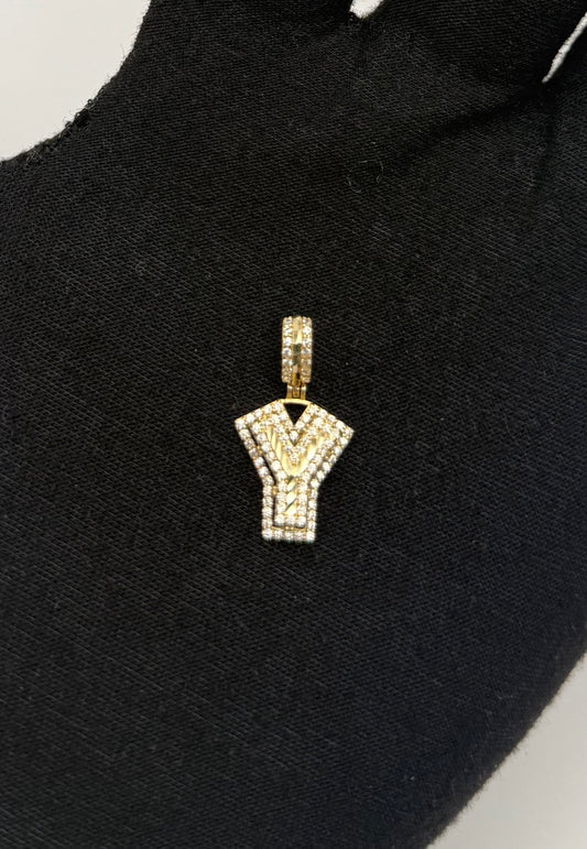 MEDAL LETTER Y IN 14K GOLD