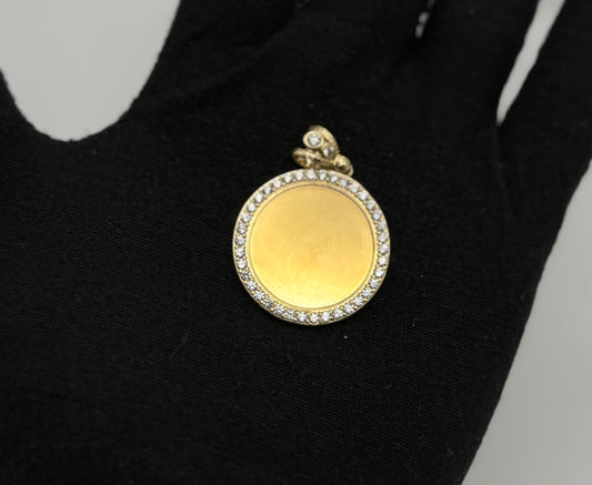 MEDAL PHOTO IN GOLD 14K