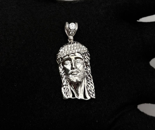 MEDAL FACE WHITE IN GOLD 14K