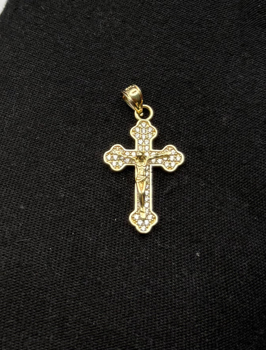 MEDAL CROSS IN GOLD 14K