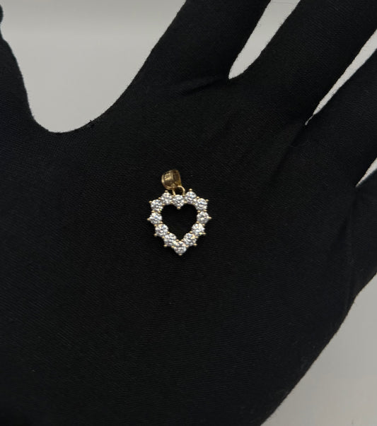 HEART OF SHINE MEDAL IN GOLD 14K