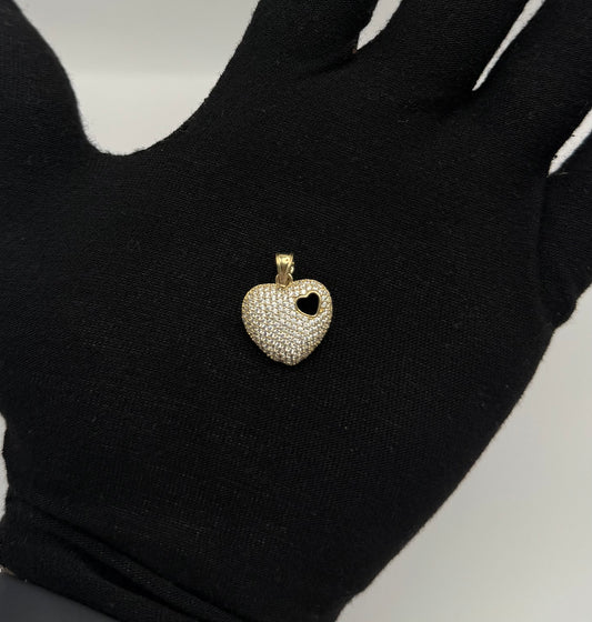 OPEN HEART IN 14K GOLD