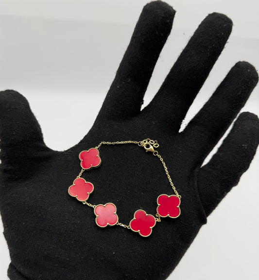 TRÉBOL BRACELET IN GOLD 14K