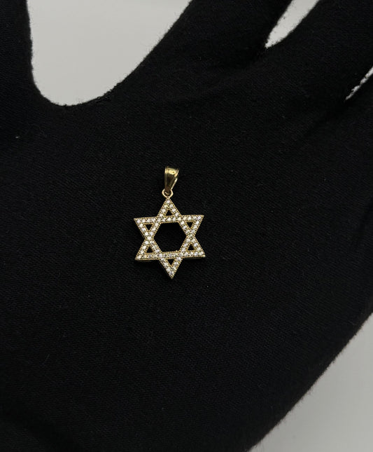 STAR MEDAL IN 14K GOLD