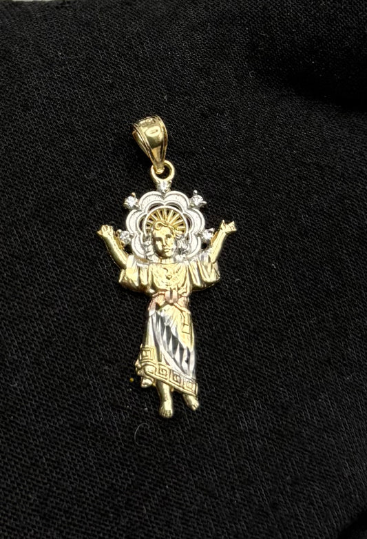 MEDAL OF DIVINE CHILD JESUS IN GOLD 14K