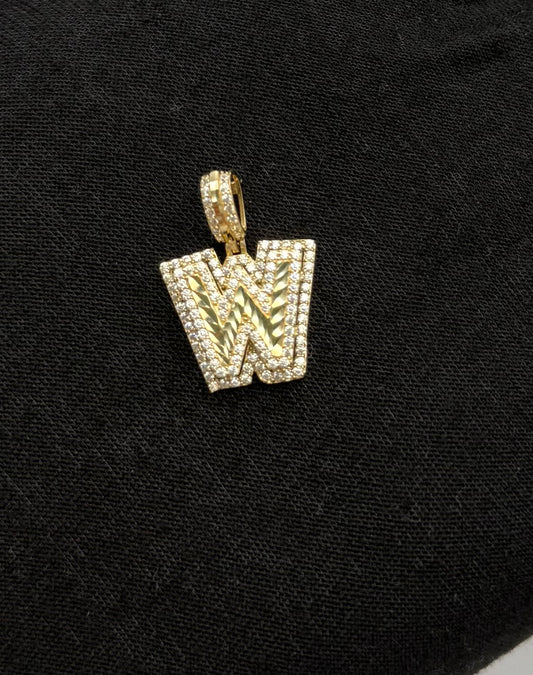 MEDAL LETTER W IN 14K GOLD