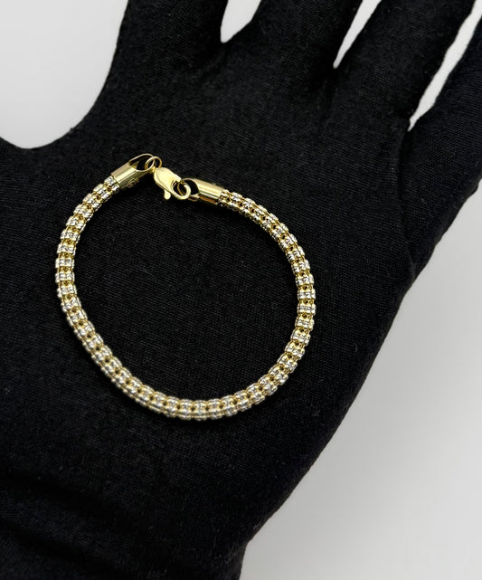BRACELET ICED IN GOLD 14K