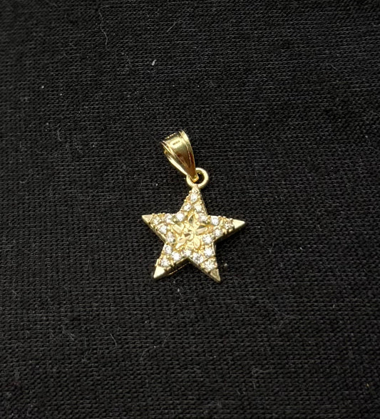 MEDAL STAR IN GOLD 14K