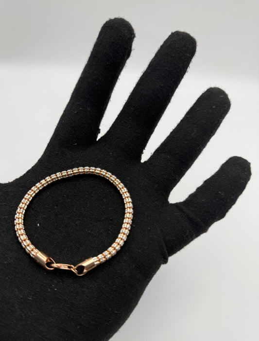 BRACELET ICE ROSE IN GOLD 14K