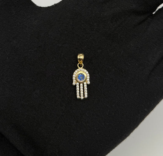 HAMSA HAND MEDAL IN GOLD 14K