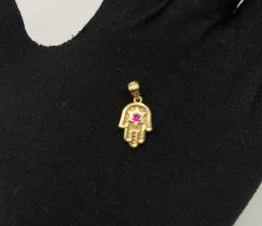 HAMSA HAND IN GOLD 14K