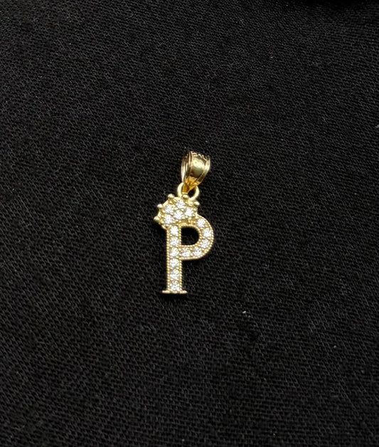 MEDAL LETTER P IN GOLD 14K