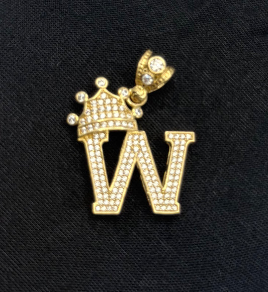 MEDAL LETTER W IN 14K GOLD