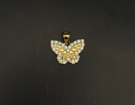 MEDAL BUTTERFLY IN 14K GOLD