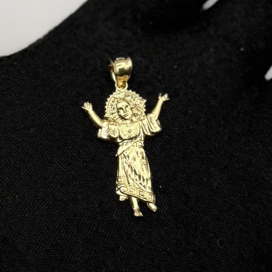 MEDAL OF DIVINE CHILD JESUS IN GOLD 14K