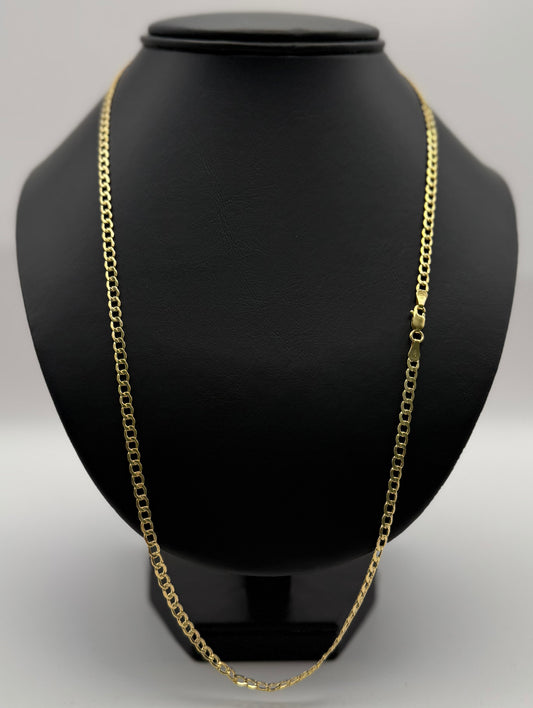 CUBAN CHAIN HOLLOW IN GOLD 14K