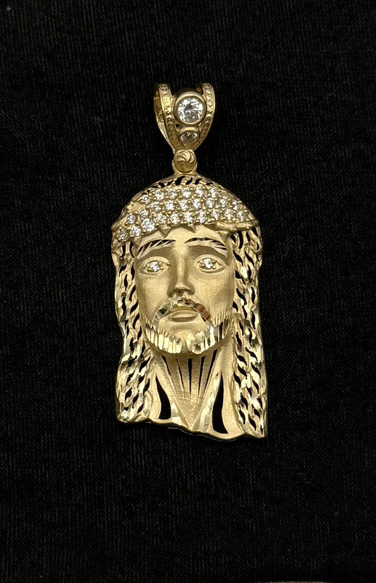 FACE OF CHRIST IN 14K GOLD