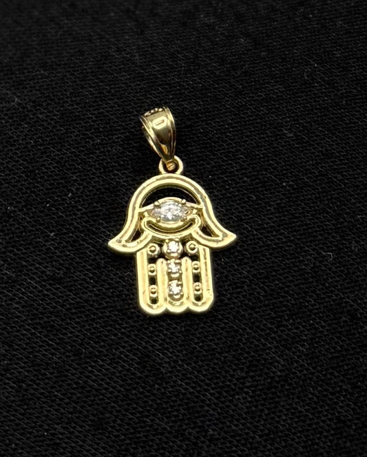 MEDAL HAND OF FÁTIMA IN GOLD 14K