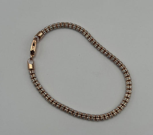 BRACELET ICE ROSE GOLD IN 14K