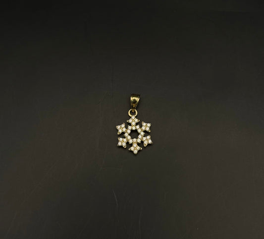 MEDAL SNOWFLAKE IN 14K GOLD
