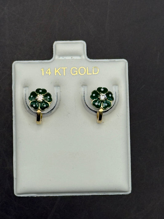 TRÉBOL EARRINGS IN GOLD 14K