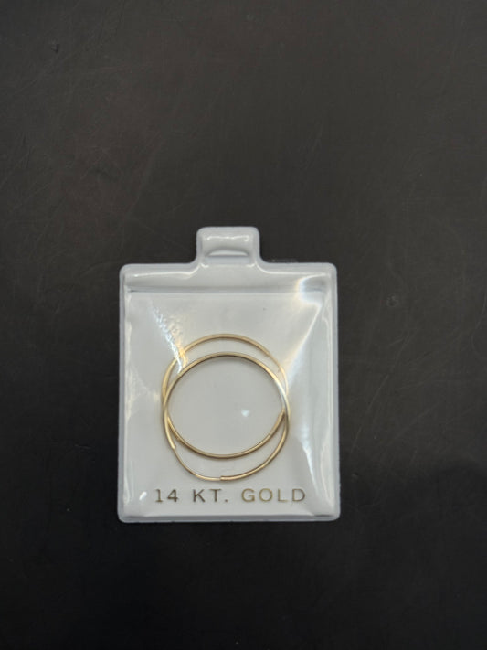 HOOP EARRINGS IN GOLD 14K