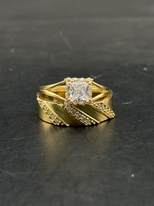 DUO OF WEDDING RINGS IN 14K GOLD