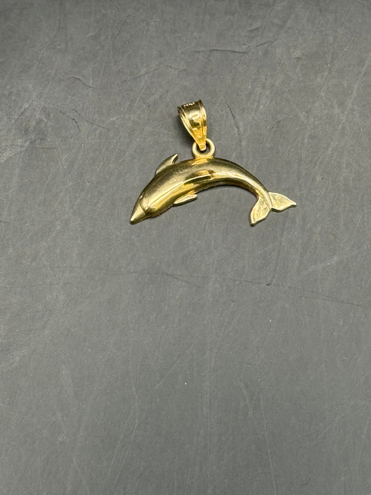 MEDAL DOLPHIN IN 14K GOLD