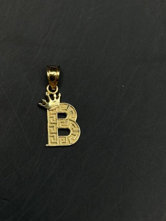MEDAL LETTER B IN GOLD 14K