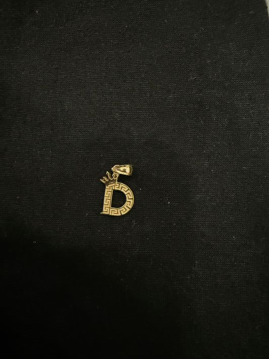 MEDAL LETTER D IN GOLD 14K