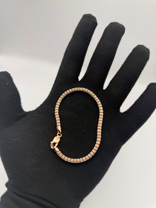BRACELET ICE ROSE GOLD IN 14K