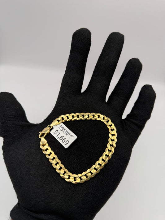 CUBAN BRACELET GOLD IN 14K
