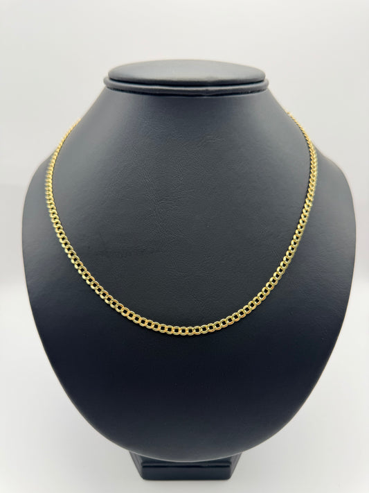 CUBAN CHAIN HOLLOW IN GOLD 14K