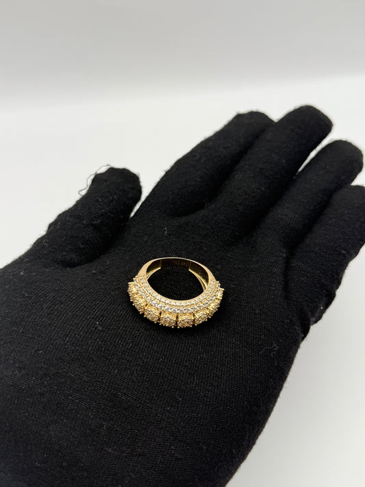 RING ICED IN 14K GOLD