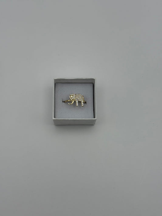 RING ELEPHANT IN 14K GOLD