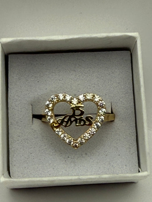 RING SWEET 15 IN 14K GOLD